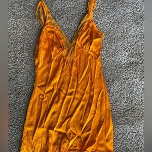 Orange Slip dress
